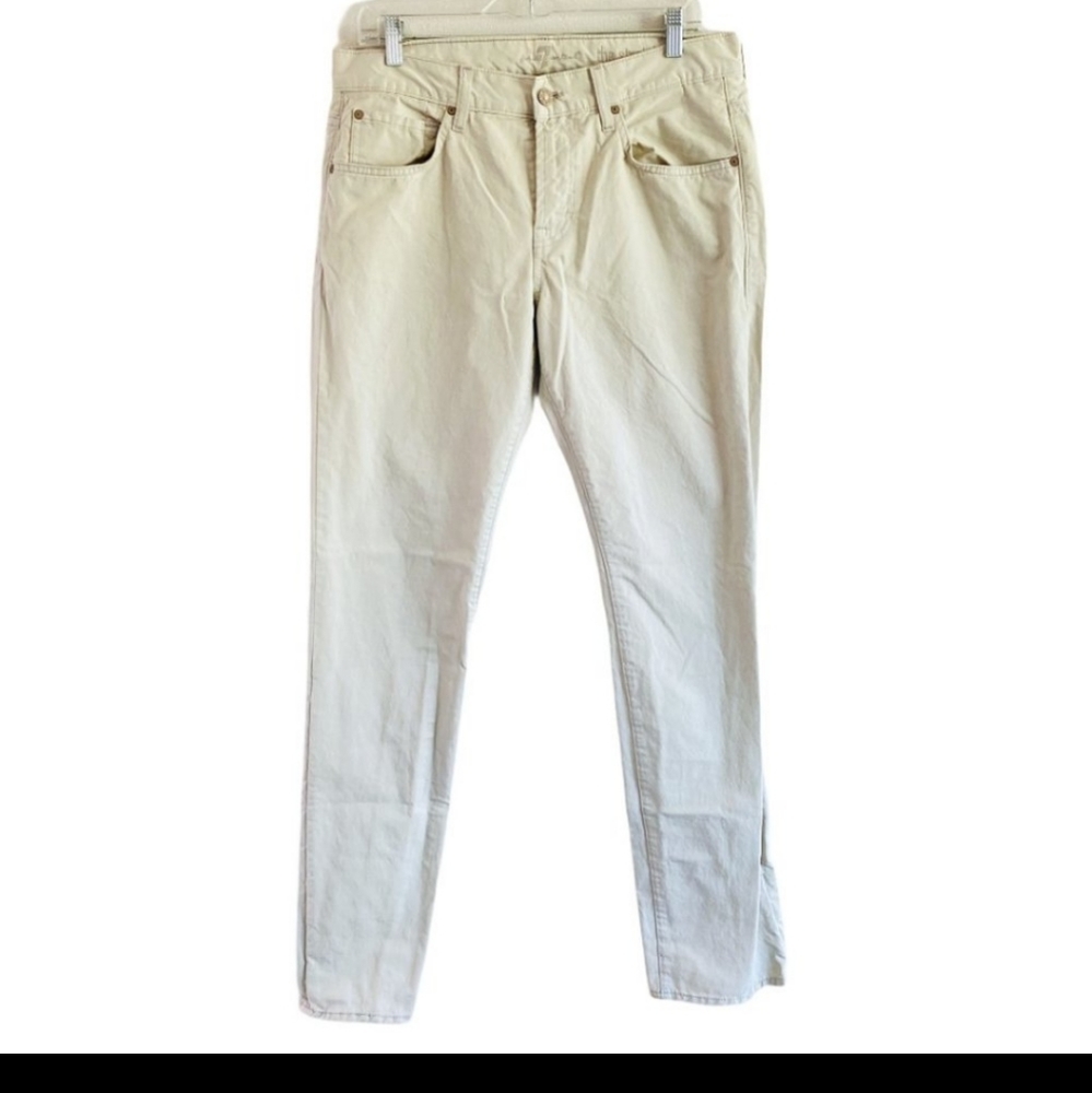 7 for all Mankind “The Straight” Khaki Pants Sz 32 - Picture 9 of 9